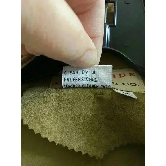 Vintage Telluride Clothing Co Leather Suede blouse Short Sleeve M Tan Button-up - Picture 13 of 13